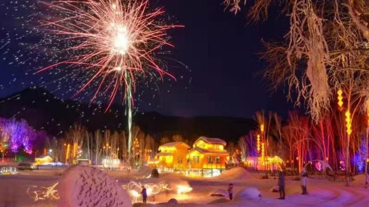 雪乡烟花 雪乡烟花